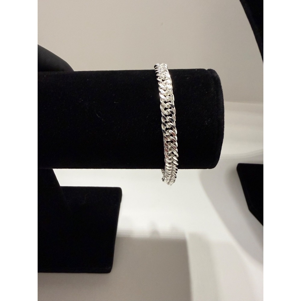 silver filled bracelet 7.5 inch 6mm lobster clasp